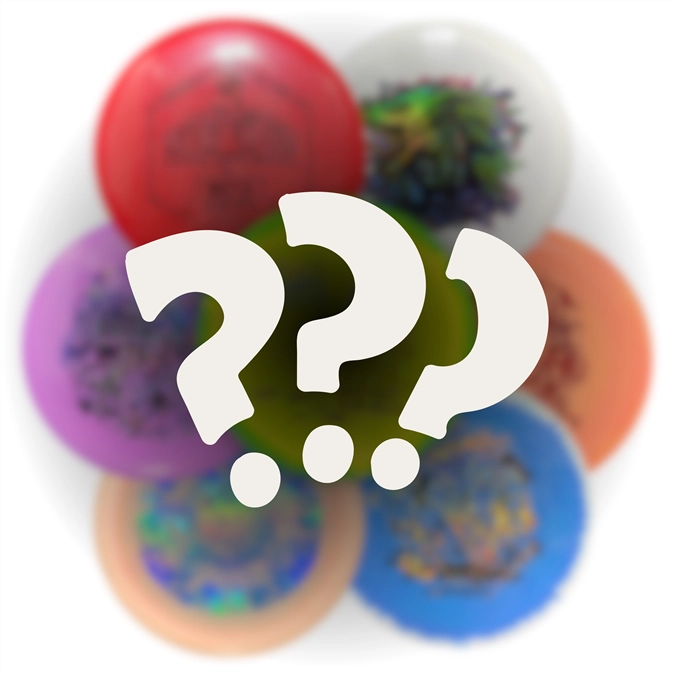 Infinite X-out Mystery Discs with question marks over them.