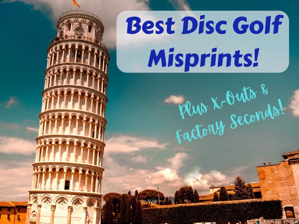 Best Disc Golf Misprints! with picture of Leaning Tower of Pisa