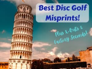 Best Disc Golf Misprints! with picture of Leaning Tower of Pisa