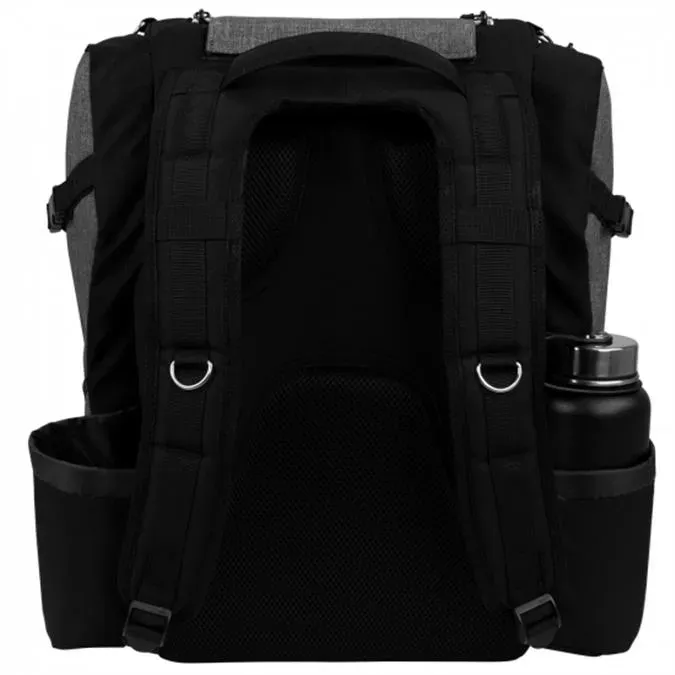 back image of axiom voyager lite disc golf bag